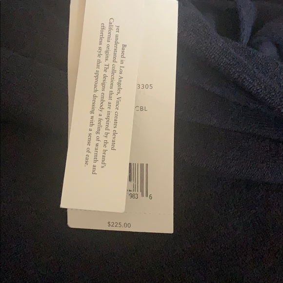 NWT Vince Terry Cropped Sweatshirt Wmn Sz M - Picture 6 of 6